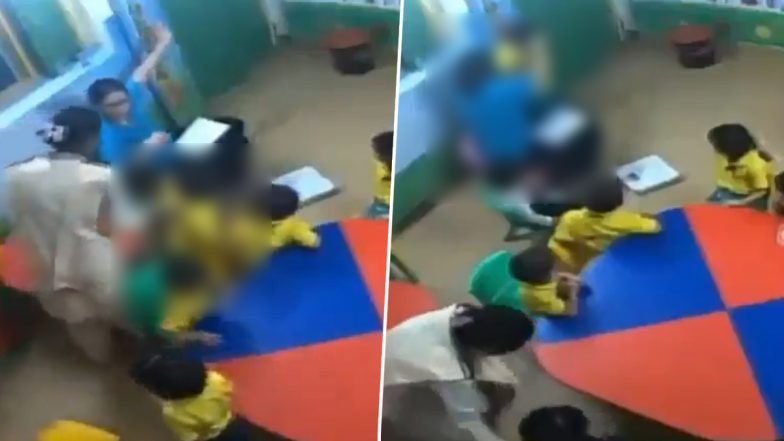 Maujpur Playschool Abuse Video: 3-Year-Old Boy Tied to Chair and Brutally Beaten, Attendant Arrested