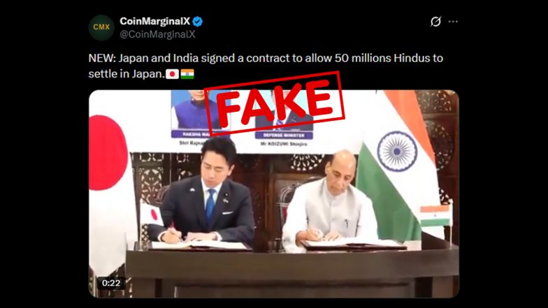 Did Japan and India Sign a Contract for 50 Million Hindus To Settle in Japan? Fact Check Calls Claim False