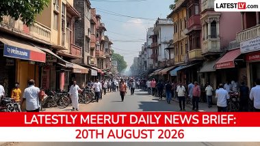 Meerut Latest News Today on August 20th, 2026: PM Modi Inaugurates Metro, Crime Incidents & Civic Updates