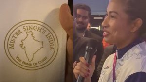 sports-'Missing Northeast' Lovlina Borgohain Objects to Incorrect India Map at Glasgow Restaurant (Watch Video)