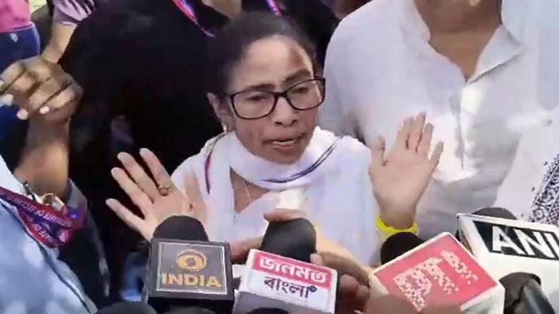 &lsquo;Could Have Been Killed&rsquo;: Mamata Banerjee Alleges Attack on Her Car in North 24 Parganas (Videos)