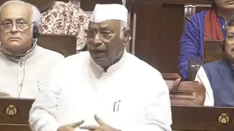 Haldwani &lsquo;Shuddhikaran&rsquo; Row: Mallikarjun Kharge Raises Issue in Rajya Sabha, BJP Condemns Ritual (Videos)