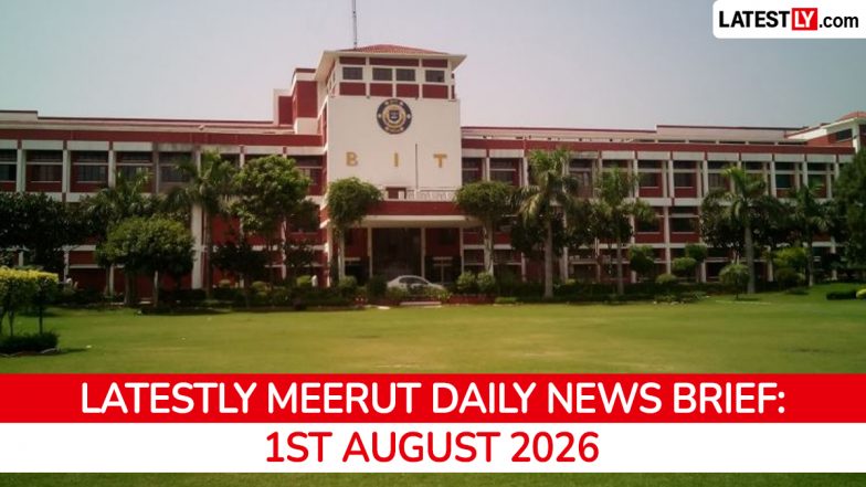 Meerut Latest News Today on August 1st, 2026: Kanwar Yatra, Namo Bharat &amp; Tragic Shooting