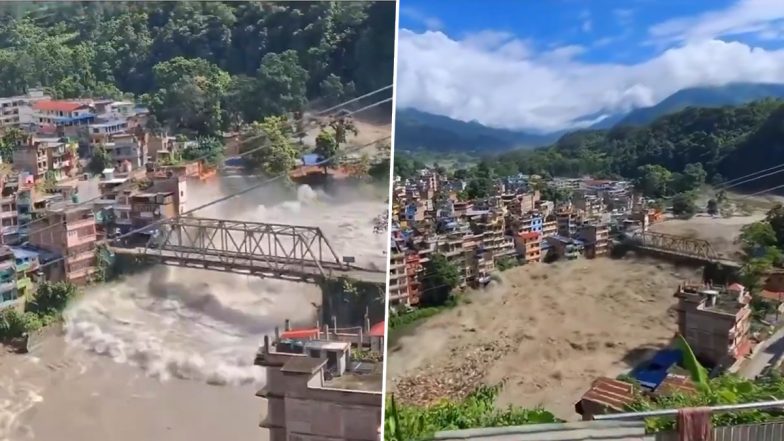 Nepal Flash Floods Kill 7, Several Missing in Rasuwa as Rescue Ops Underway (Videos)