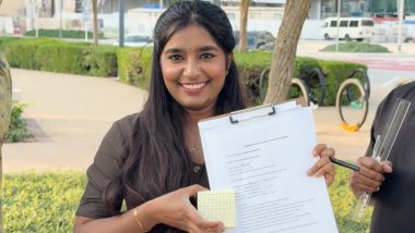 Dubai Engineer Pushpajothi Ravikumar Sets Guinness World Record by Squeezing 150 Words on a Sticky Note
