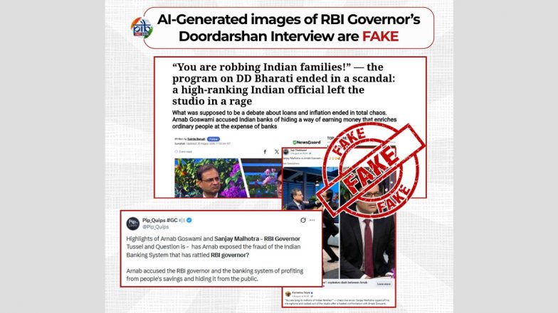 Did RBI Governor Sanjay Malhotra Walk out of Doordarshan's 'DD Morning Show'? Here Is the Truth