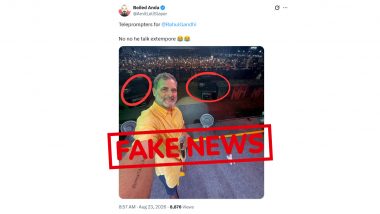 Did Rahul Gandhi Use Teleprompter at 'Chatron Ki Goonj' Pune Event? Fact Check Finds Viral Claim False