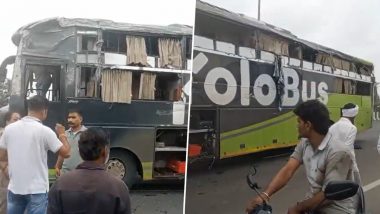 Rajgarh Accident: 4 Killed, 11 Injured As Sleeper Bus Crashes Into Bridge Wall in MP