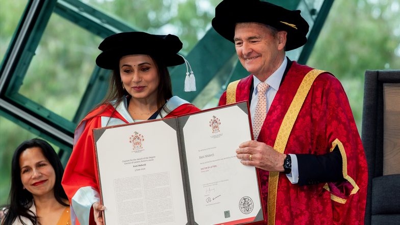 Rani Mukerji Receives Honorary Doctorate From La Trobe University, Follows Shah Rukh Khan (See Pics)