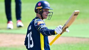 sports-6, 6, 6, 6, 6, 6! Toby Albert Blasts Six Consecutive Sixes as Hampshire Beat Sussex Sharks in Metro Bank One-Day Cup Thriller