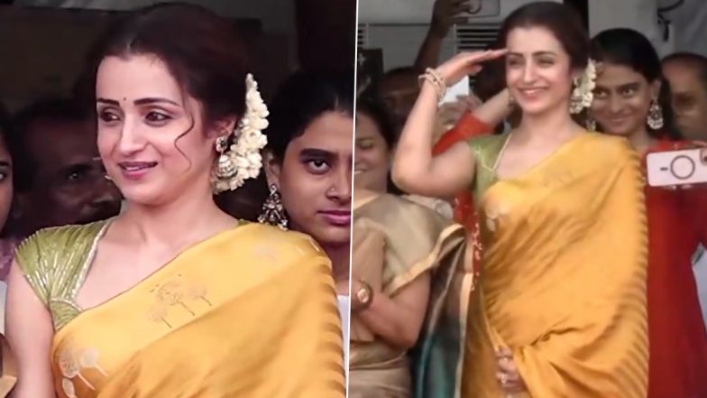 Trisha Krishnan Salutes Tamil Nadu CM Vijay at Independence Day Event, Video Goes Viral