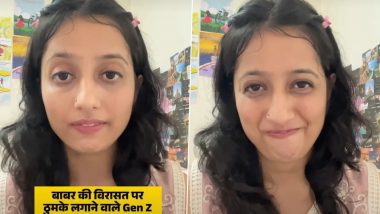 Urwashi Palandurkar Hits Back With PowerPoint Presentation Over BJP's 'Babar Ki Virasat' Post, CJP Hails Her (Watch Video)
