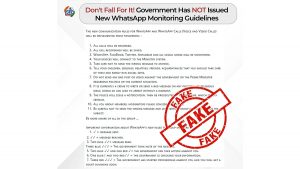 Did the Indian Government Rolled Out New WhatsApp Monitoring Guidelines? PIB Fact Check Reveals Truth.
