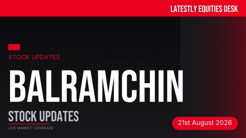 Balrampur Chini Mills Stock Update: Shares Slip on Duty-Free Sugar Imports