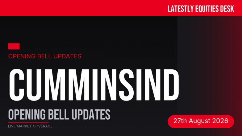 Cummins India Opening Bell Updates: Share Price Rises on Strong Domestic Flows