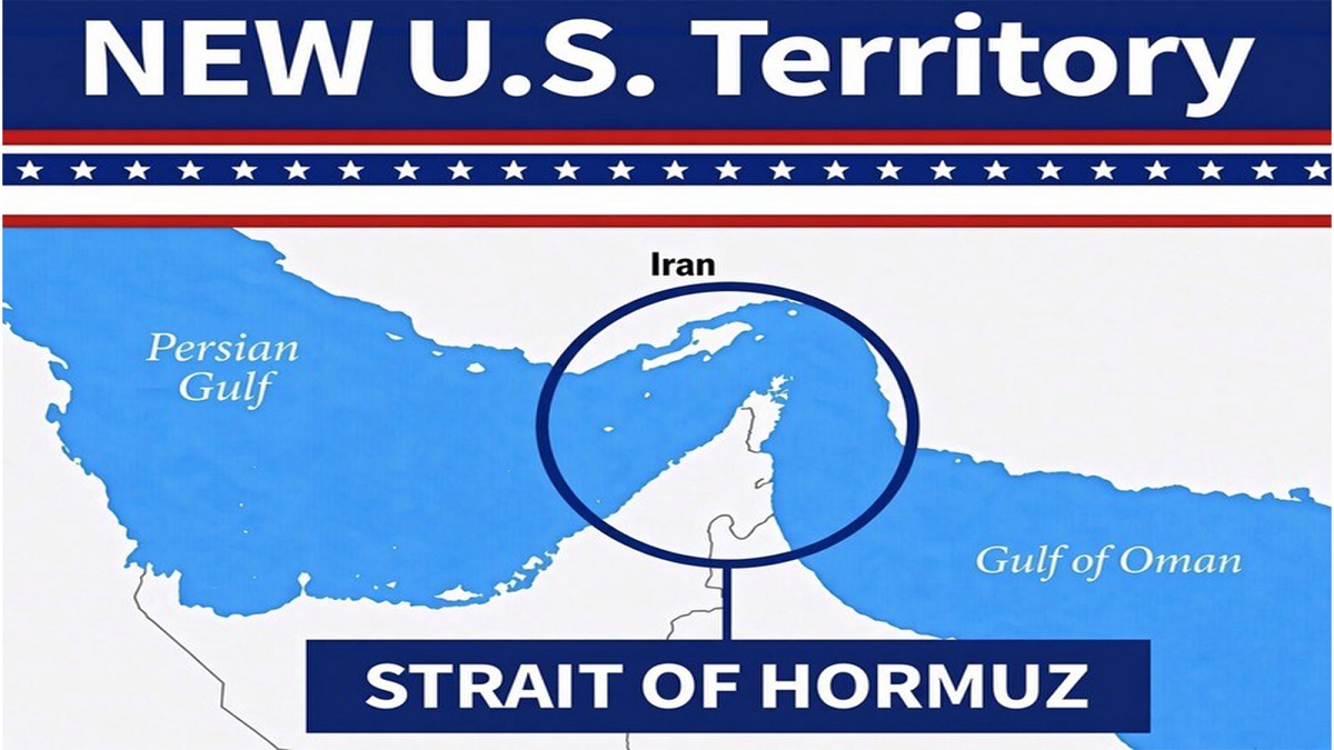 Donald Trump Posts AI Image Calling Strait of Hormuz ‘NEW US Territory’ Amid Iran Tensions