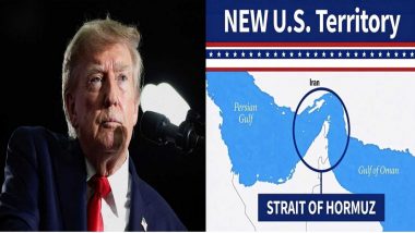 Donald Trump Reshares &lsquo;NEW US Territory&rsquo; Graphic of Strait of Hormuz as Tensions With Iran Escalate