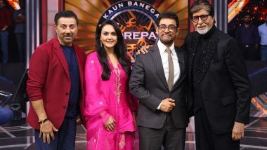 &lsquo;KBC 18&rsquo; Premiere: Aamir Khan, Preity Zinta, Sunny Deol Join Amitabh Bachchan for Star-Studded Episode (Watch Video)