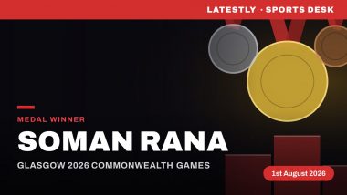 Soman Rana Wins Gold Medal at Commonwealth Games 2026 in Men's Shot Put F57