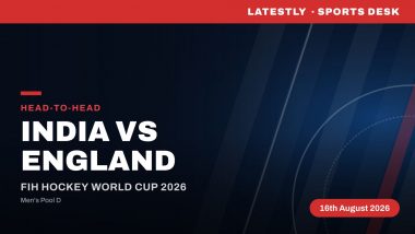 India vs England Head-to-Head Record, Men's FIH Hockey World Cup 2026: Stats, Previous Results and Preview