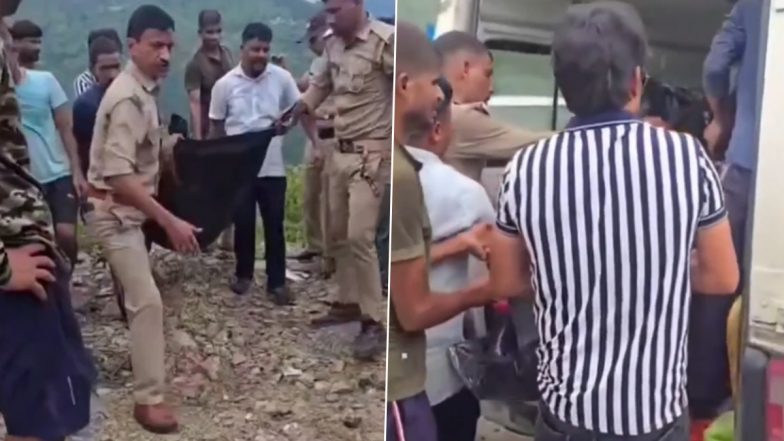 Uttarakhand Road Accident: 5 Killed, 1 Injured After Vehicle Falls Into Gorge in Pauri (Video)
