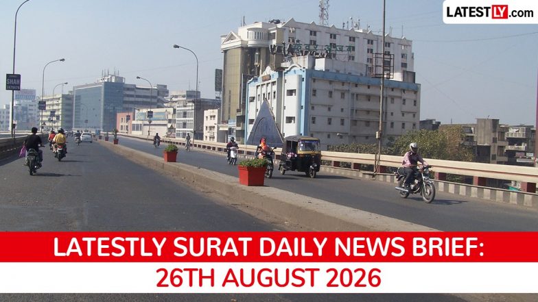 Surat Latest News Today on August 26th, 2026: Vande Bharat Stone Pelting, Fish Market Row &amp; Rainfall Updates