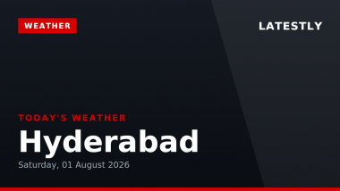 Hyderabad Weather Forecast & Update for Today, Saturday, 01 August 2026: Expect Overcast Skies and Drizzle, High of 29&deg;C