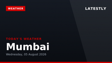 Mumbai Weather Forecast & Update for Today, Wednesday, 05 August 2026: Expect Moderate Drizzle and High Humidity, High of 29&deg;C