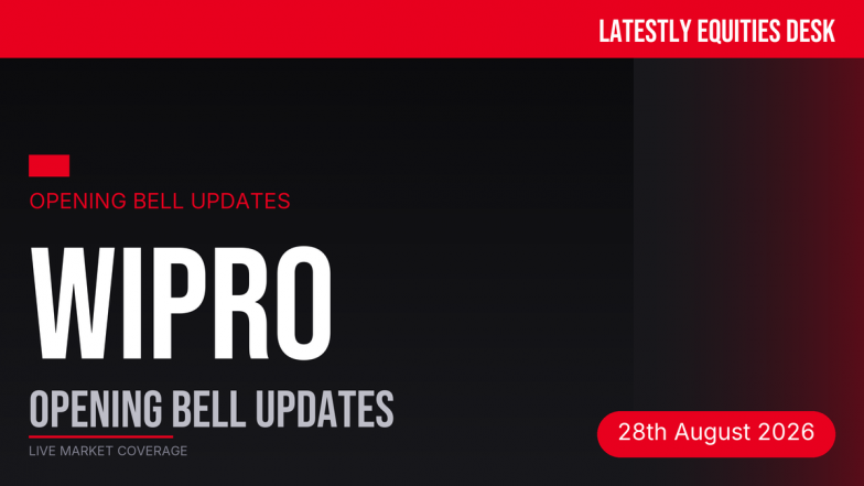 Wipro Opening Bell Updates: Shares Gain 1% on Global Tech Tailwinds
