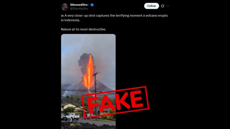Viral Video Shows Anak Krakatau Volcano Eruption in Indonesia? Fact Check Reveals Truth