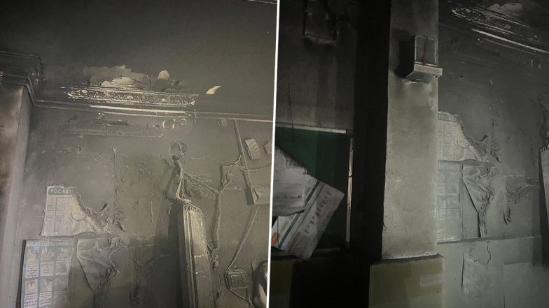 Adilabad RIMS NICU Fire: 5-Day-Old Infant Dies After AC Explosion in Telangana Hospital (Video)