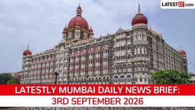 Mumbai Latest News Today on September 3rd, 2026: BMC Bribe Arrest, New Train, Water Cut & Rising Costs