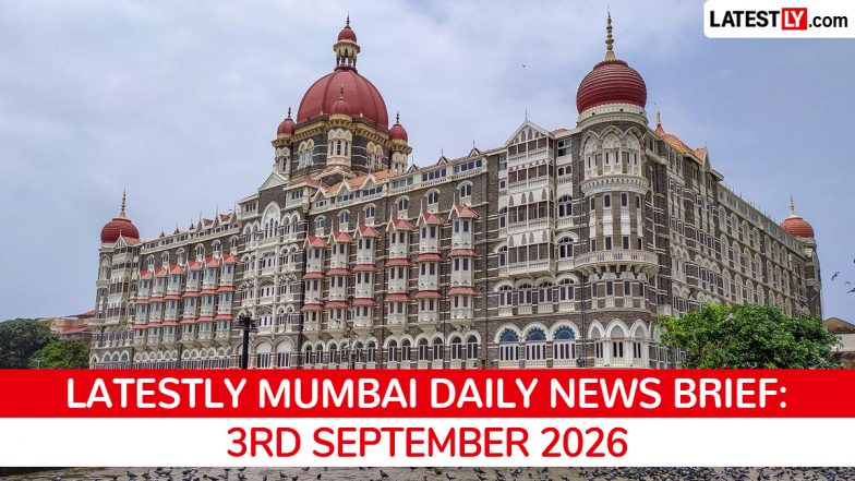 Mumbai Latest News Today on September 3rd, 2026: BMC Bribe Arrest, New Train, Water Cut &amp; Rising Costs