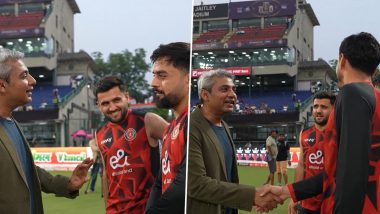 Former Mentor Ajay Jadeja Reunites With Afghanistan Players During India vs Afghanistan 2nd T20I 2026