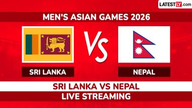 Sri Lanka vs Nepal Live Streaming and Free Telecast of Men's Asian Games 2026 Cricket in India