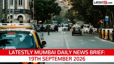 Mumbai Latest News Today on September 19th, 2026: Train Blocks, FDA Action & University Inauguration