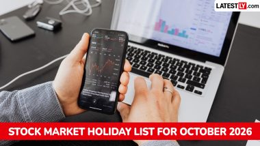 Stock Market Holidays in October 2026: Complete NSE & BSE Closure List