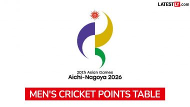 Asian Games 2026 Men's Cricket Points Table With Net Run-Rate (NRR): AFG Leads Group A After Win Over JPN