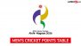 Asian Games 2026 Men's Cricket Points Table With Net Run-Rate (NRR): AFG Leads Group A After Win Over JPN