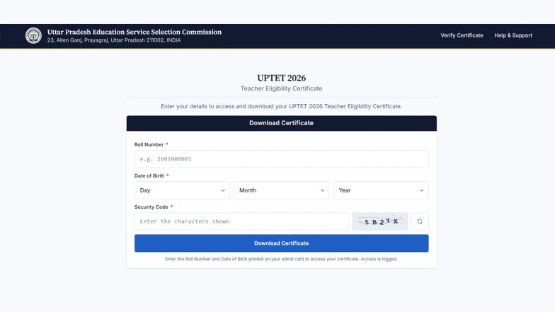 UPTET Certificate 2026 Out: Here&rsquo;s How To Download Eligibility Certificate PDF From upessc.up.gov.in
