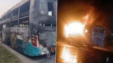 Greater Noida Bus Fire: Driver Called Burning Smell &lsquo;Common&rsquo; Before Blaze Killed 9, FIR Says
