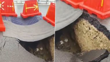 Viral Video Shows Carpet Being Used To Hide Massive Ganga Expressway Cave-In in Unnao