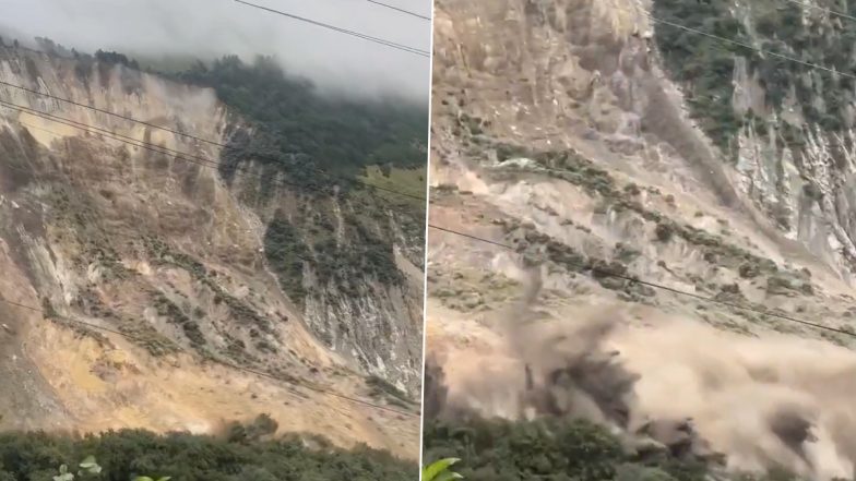 Nepal Landslide: Terrifying Video Shows Huge Mountain Section Collapsing Into Kali Gandaki River