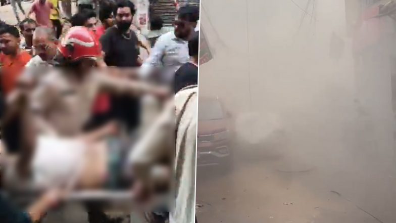 Delhi Building Collapse: Videos Show People Being Rescued, Several Feared Trapped