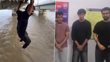 Bhayandar Railway Bridge Stunt Viral Video: 6 Booked Over Graffiti and Pull-Up Stunts, 5 Fined