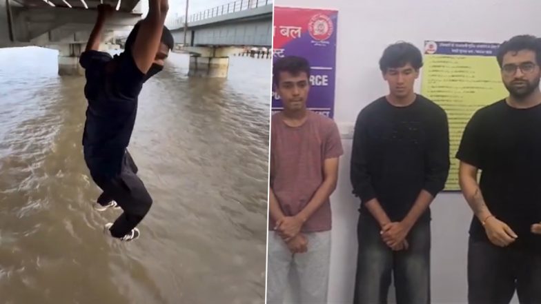 Bhayandar Railway Bridge Stunt Viral Video: 6 Booked Over Graffiti and Pull-Up Stunts, 5 Fined