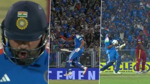 sports-Rohit Sharma Brings Out Quirky High-Knee Jog Celebration After Scoring Century in IND vs WI 2nd ODI 2026
