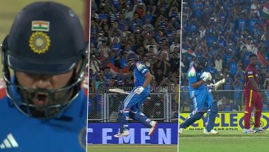Rohit Sharma Brings Out Quirky High-Knee Jog Celebration After Scoring Century in IND vs WI 2nd ODI 2026