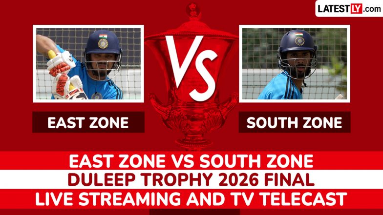 South Zone vs East Zone, Live Streaming Online and Free Telecast, Duleep Trophy 2026 Final