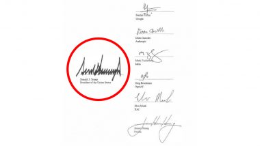 &lsquo;Unites States&rsquo; Typo on Donald Trump White House &lsquo;Super Intelligence&rsquo; Accord Sparks Mockery (Pic)